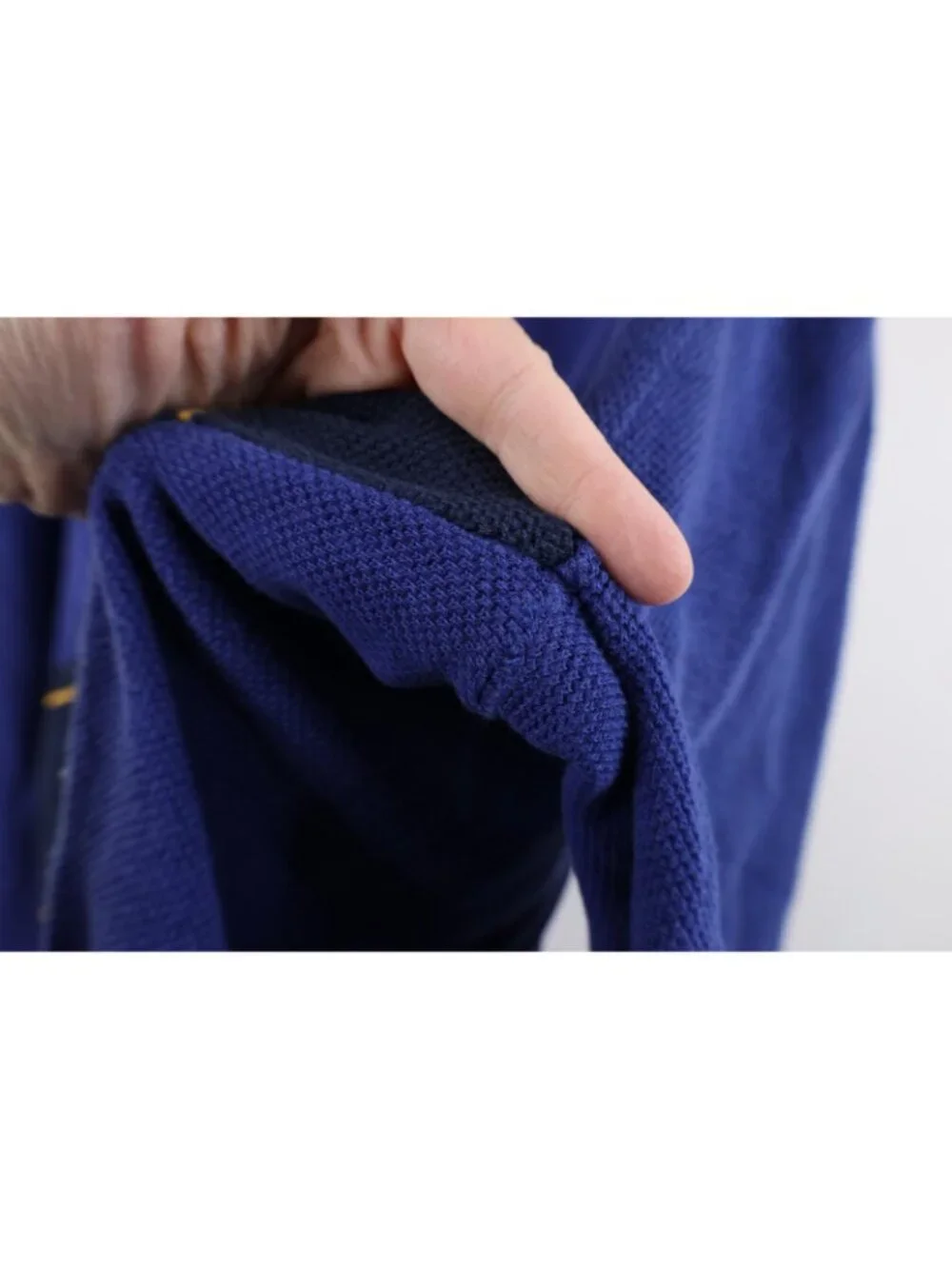 Vintage 90s Ralph Lauren Mens XL Color Block Thermal Knit Long Sleeve Rugby Polo